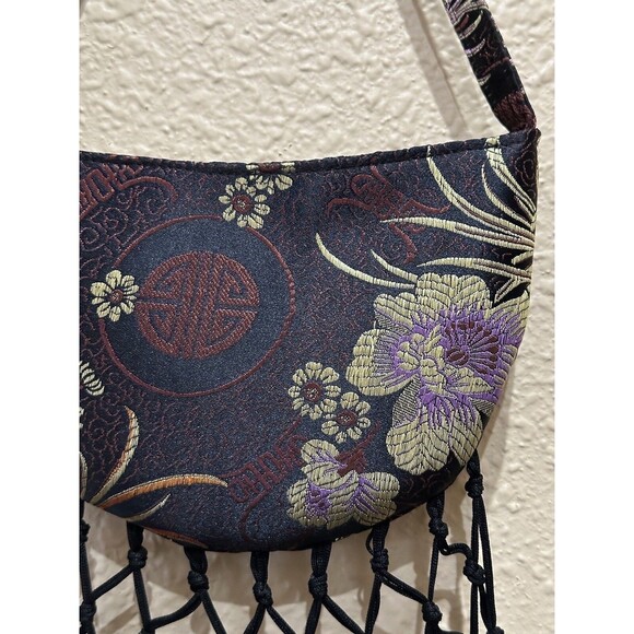 Vintage Chinese Brocade/Fringe Evening Bag Circa 60’s - Picture 4 of 7